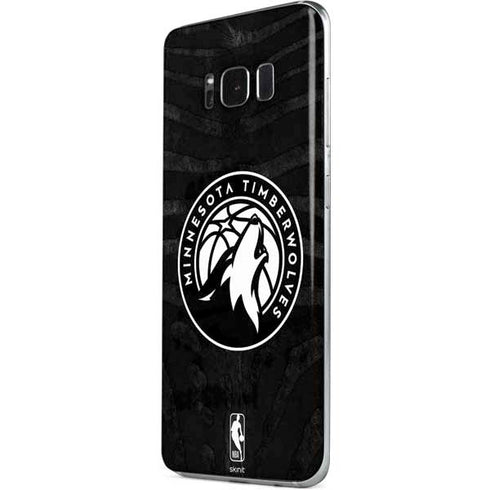 NBA Minnesota Timberwolves Black Animal Print Galaxy S8 Plus Skin